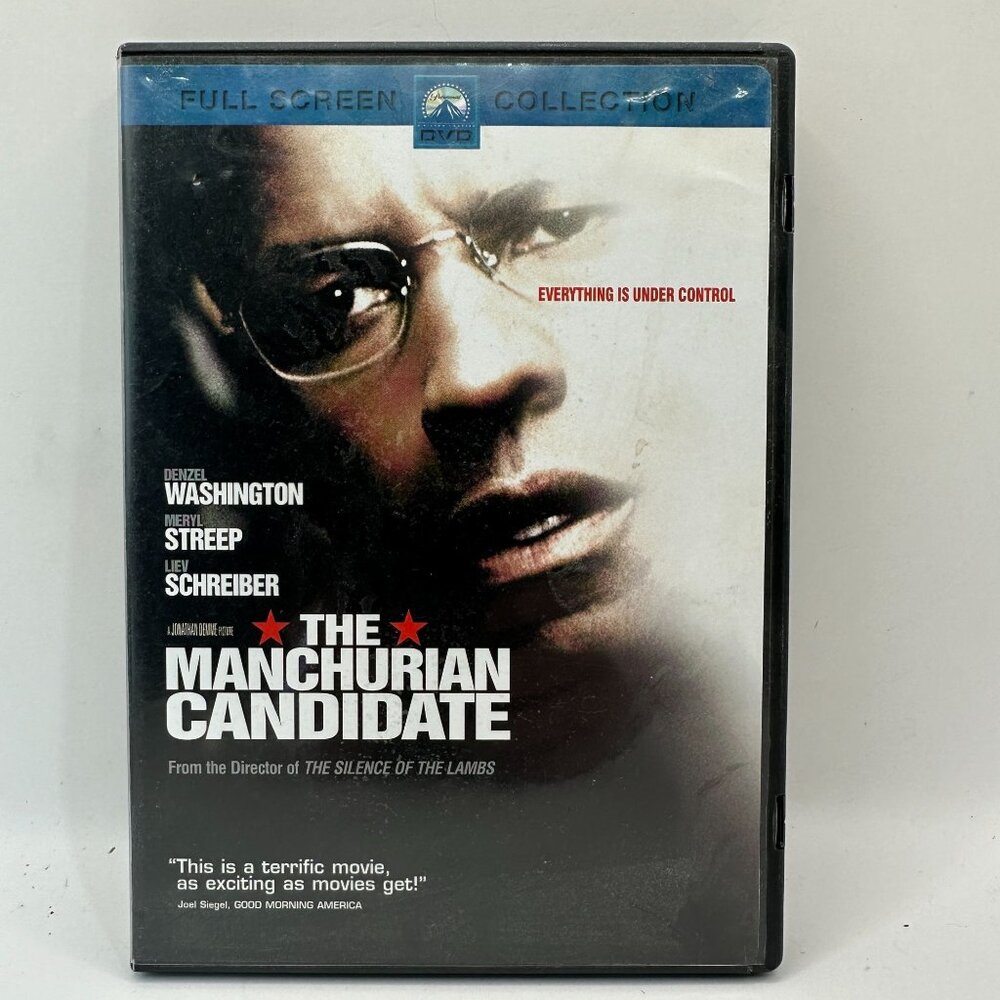 The Manchurian Candidate Full Screen DVD Rated R Denzel Washington Meryl Streep